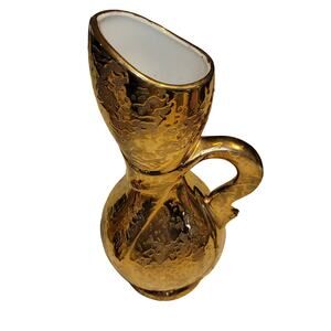 Savoy China Serving Pitcher 24k Weeping Gold coffee tea creamer 12"